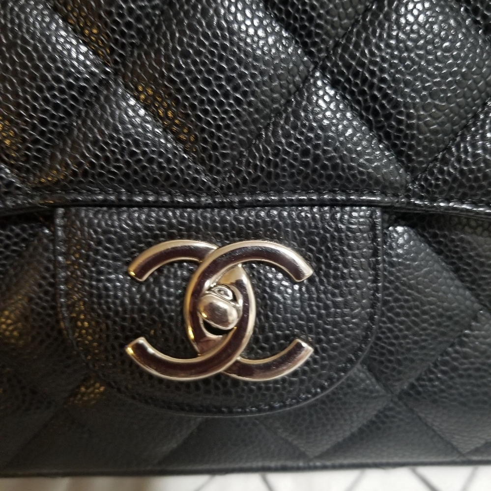 Chanel Clasic Caviar  double flap maxi purse - Picture 11 of 16